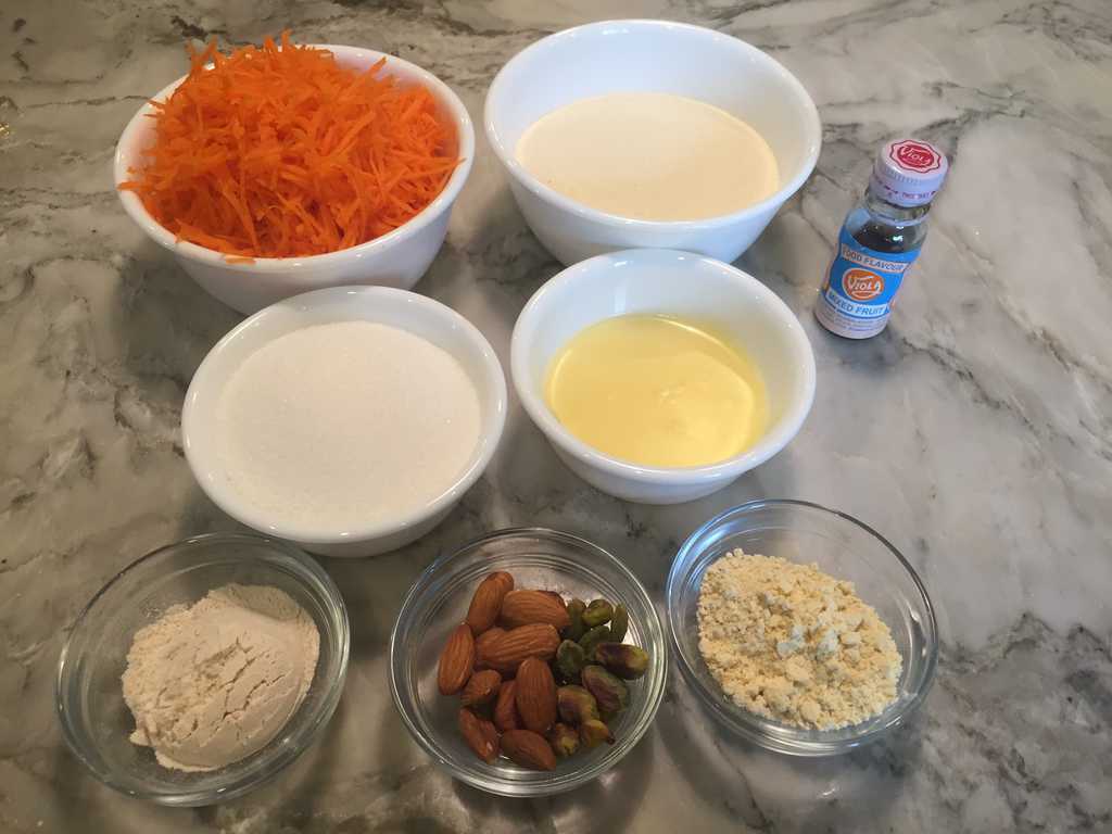 Carrot Sheera ingredients 