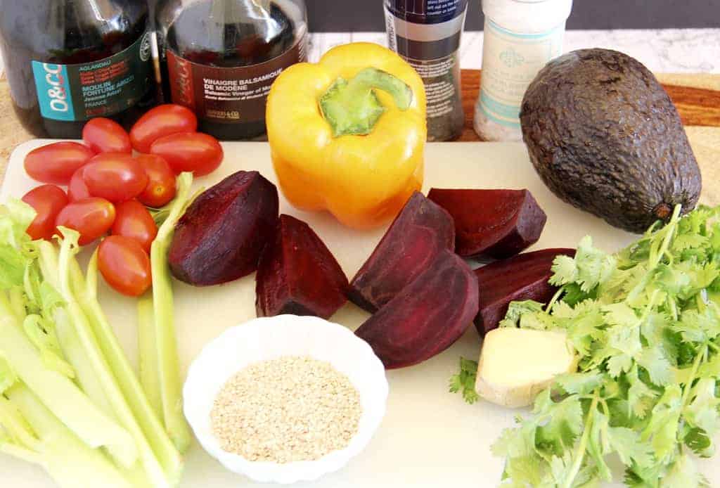 ingredients for Beet Salad