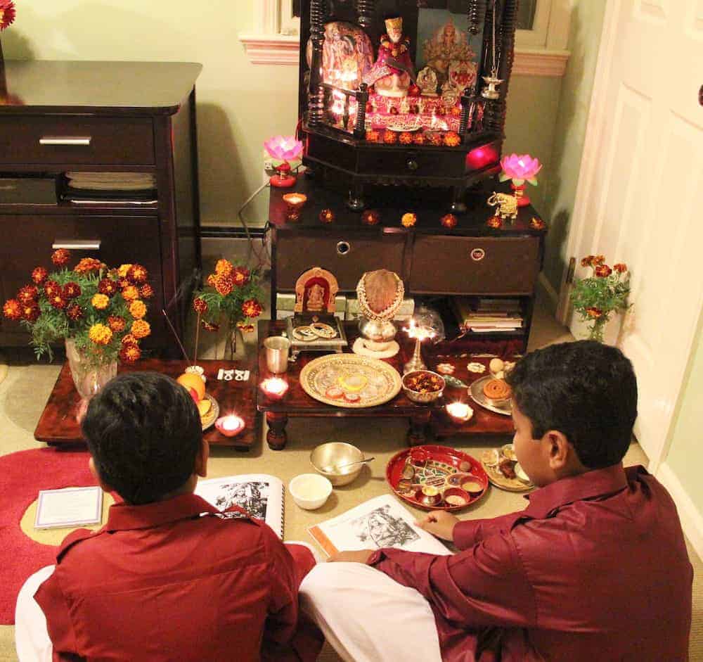 Diwali celebrations - Traditional Lakshmi-puja 