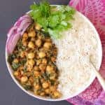 chana saag instant pot
