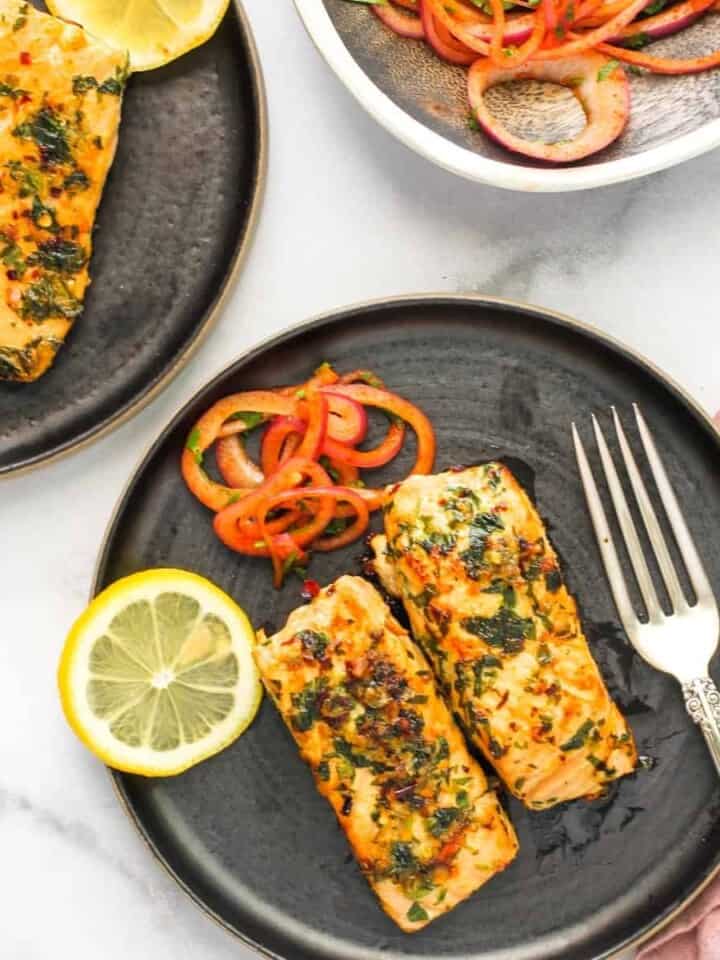pan fried salmon