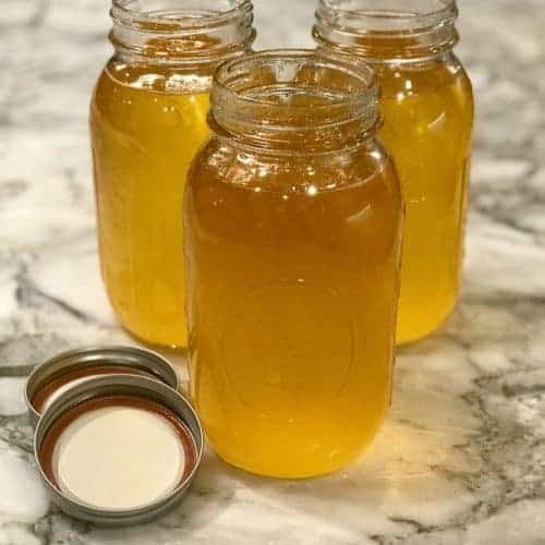 2 3 Mason jars filled with ghee