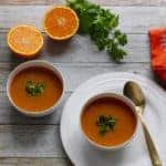 citrusy lentil soup in instant pot