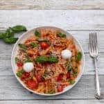 Instant pot pasta caprese