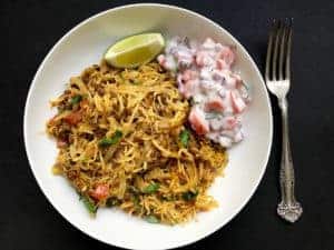 sprouted lentils khichdi