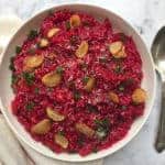 red wine & beetroot risotto
