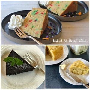 Instant Pot cake, brownies, bread