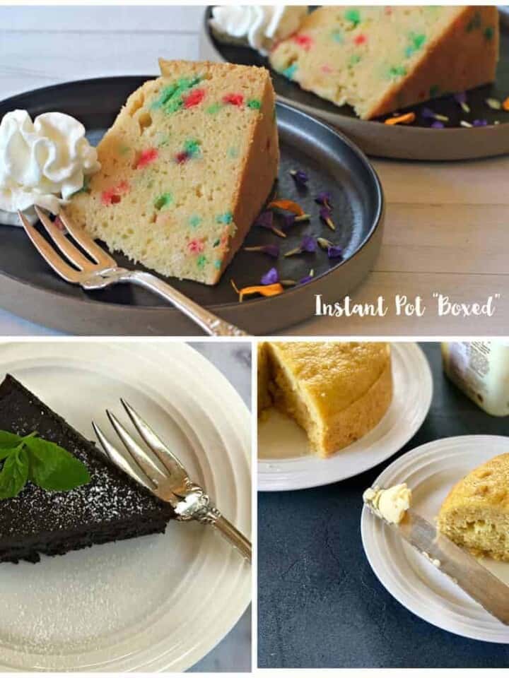 Instant Pot cake, brownies, bread
