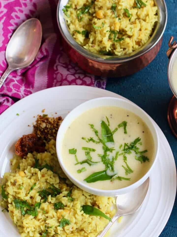Mixed Lentils Khichdi with Kadhi