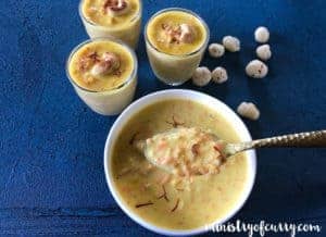 carrot makhana kheer