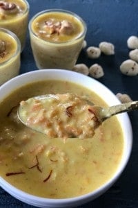 carrot makhana kheer