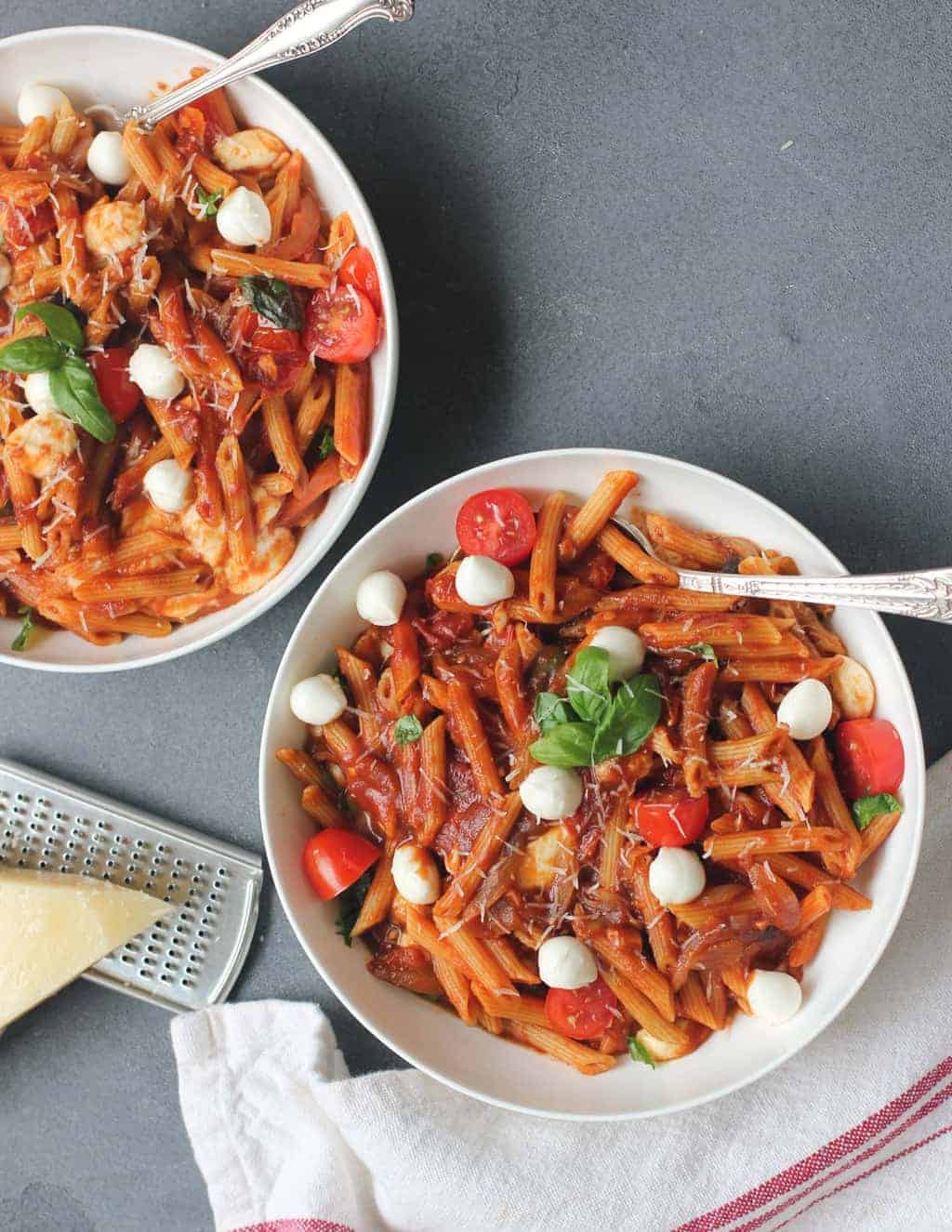 Instant Pot Pasta Caprese #ministryofcurry #instantpot