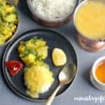 batata bhaji {Indian spiced potatoes}