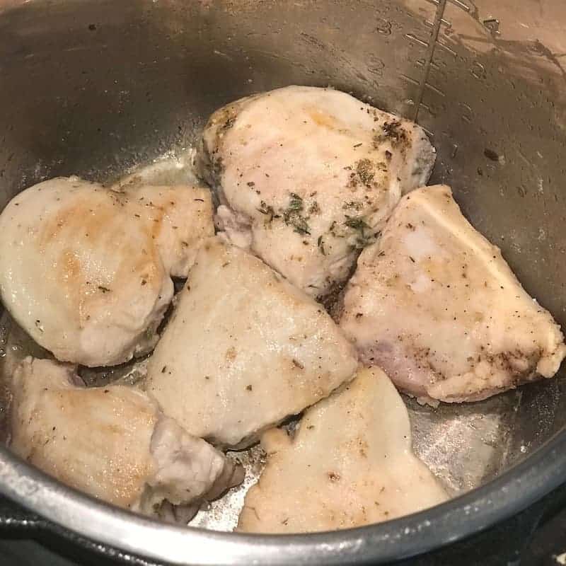 browning chicken in the Instant Pot 