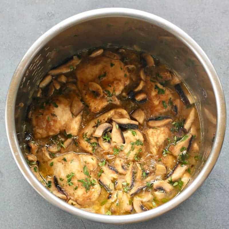 chicken marsala in the Instant Pot 