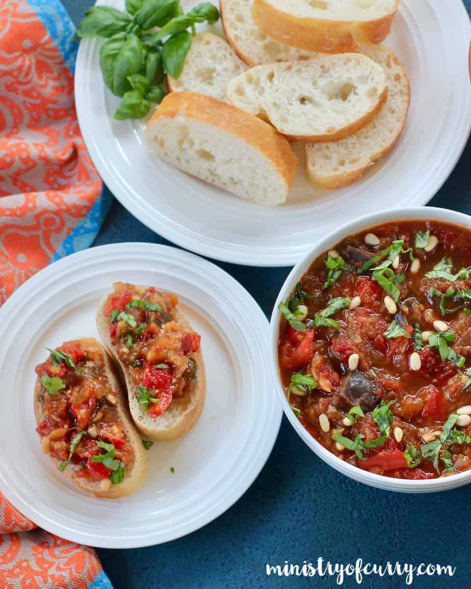 Eggplant and red pepper Spread 