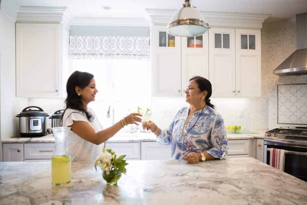 Archana with her Mom