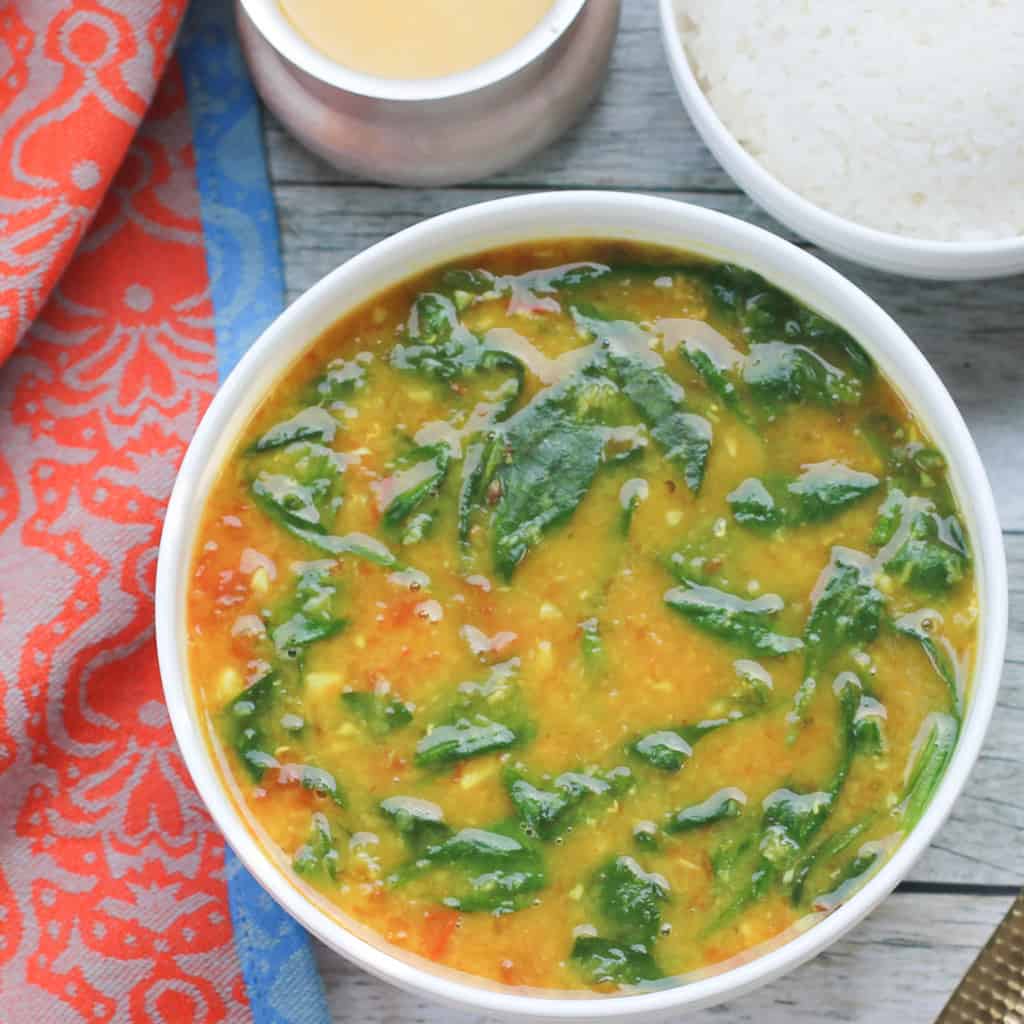 Instant Pot Spinach Dal with Rice Quick & EASY Ministry of Curry