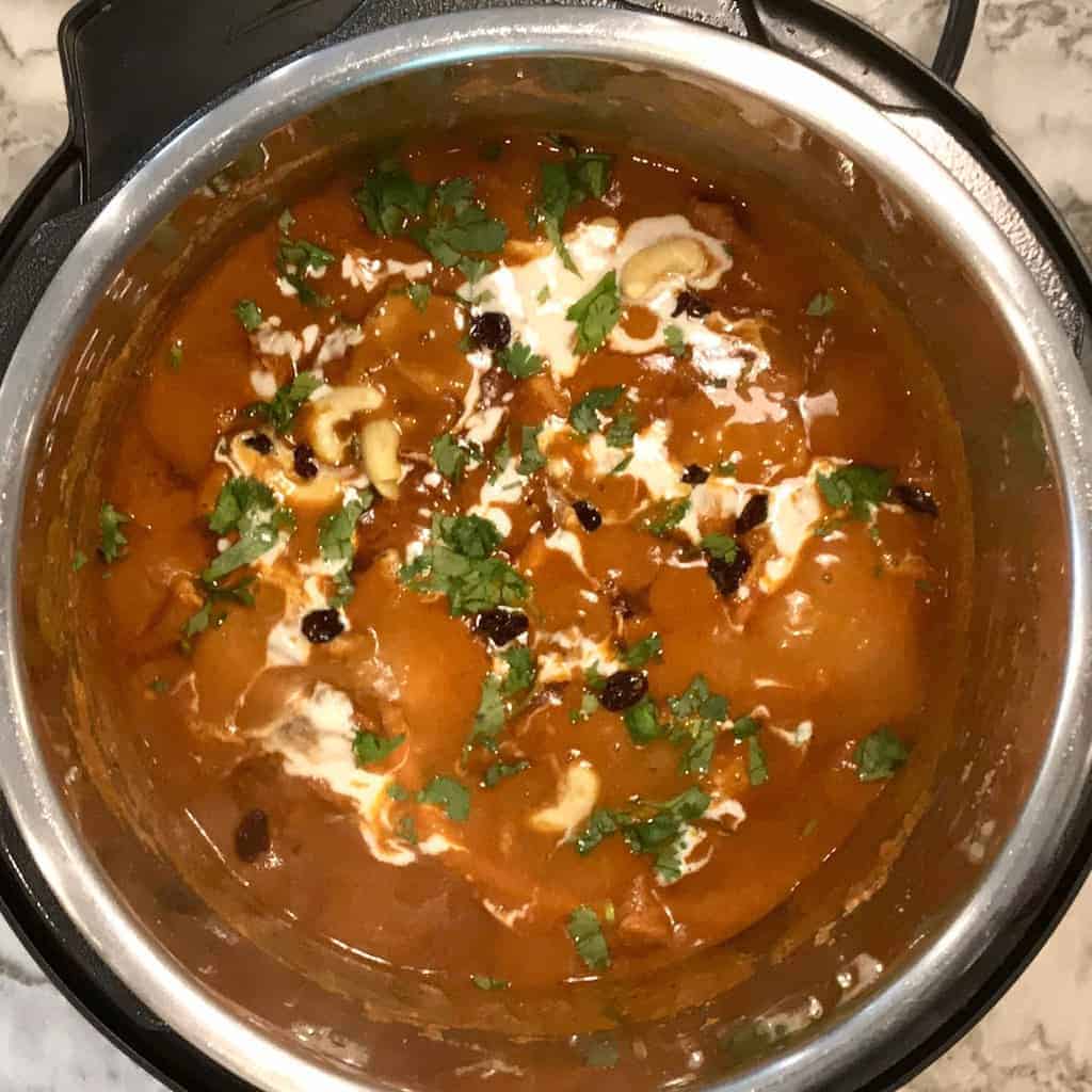 Shahi Chicken Korma in Instant Pot 