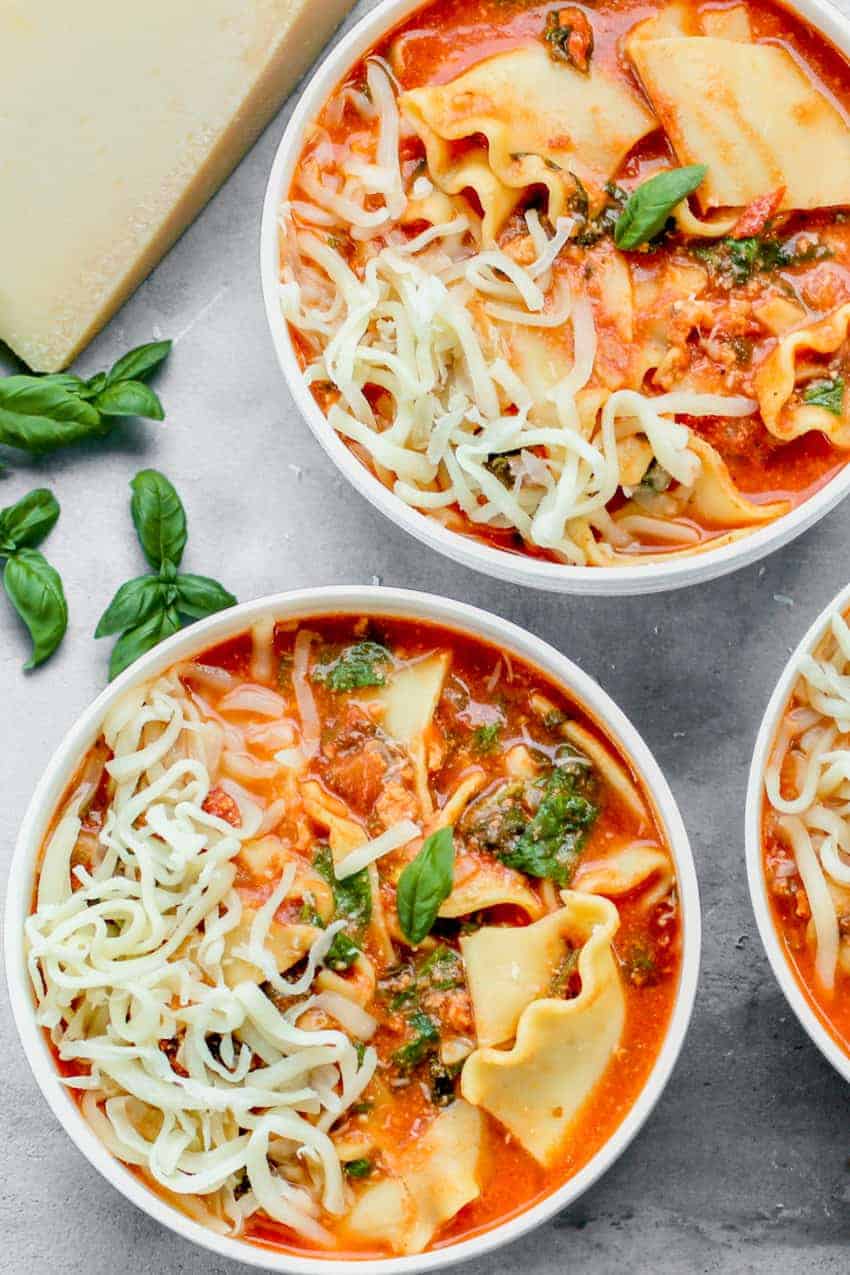 Easy Instant Pot Lasagna Soup With Vegetarian Options Ministry Of Curry