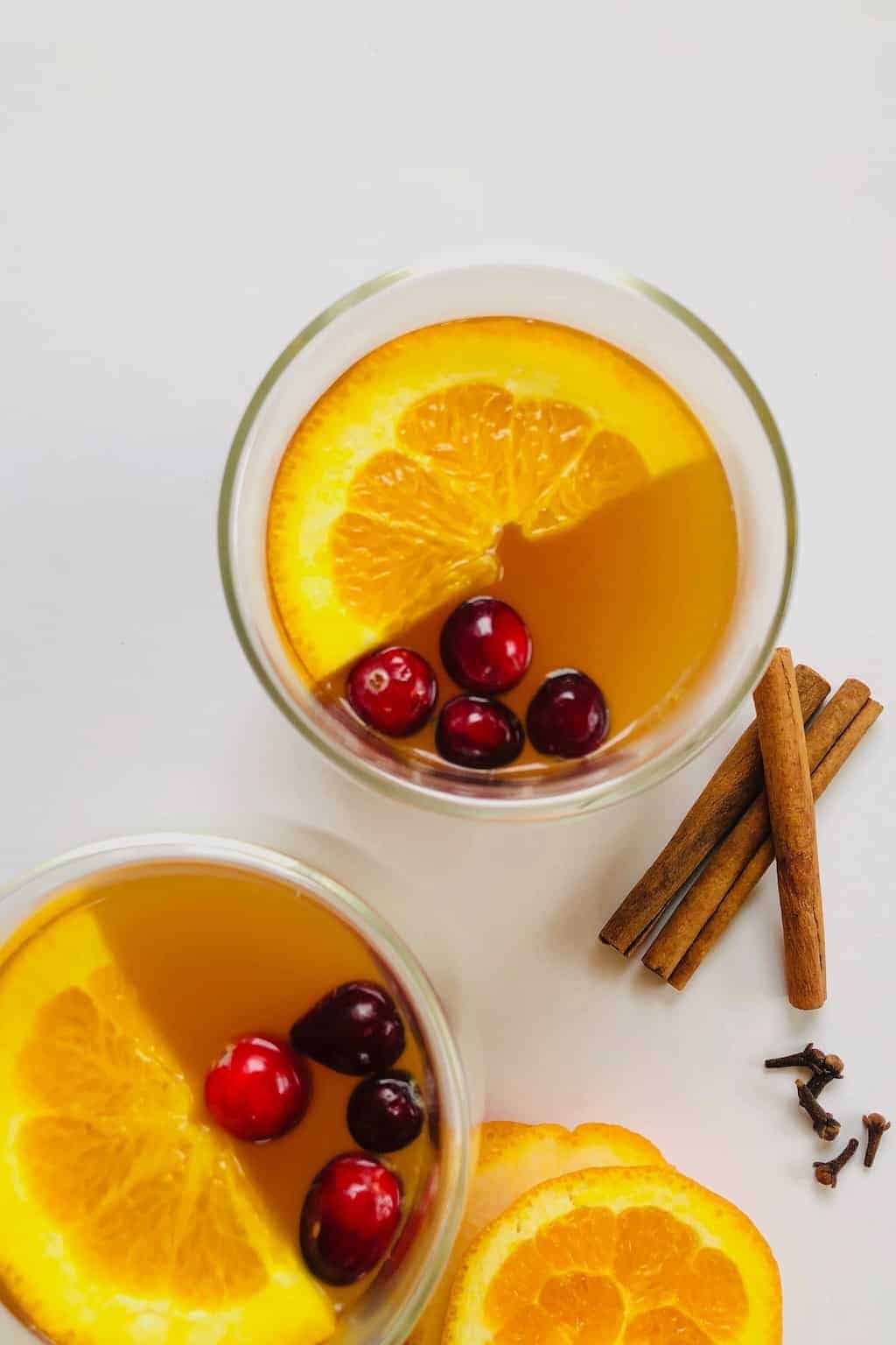 Easy spiced apple cider scented with warm flavors of cinnamon and cloves. #ministryofcurry #instantpot