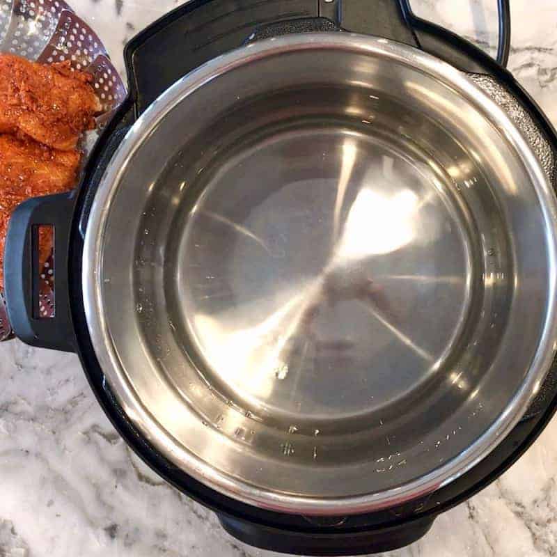 instant pot with water in it