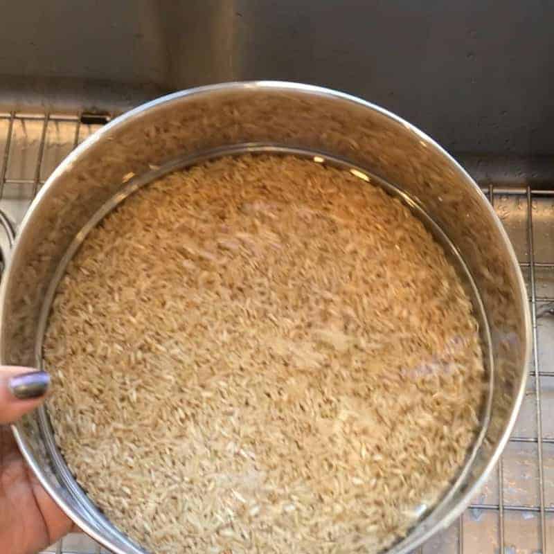 add water to brown rice 