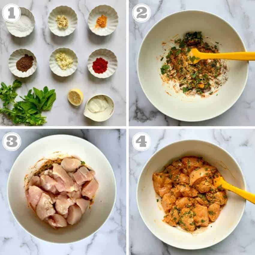 steps for marinating chicken 