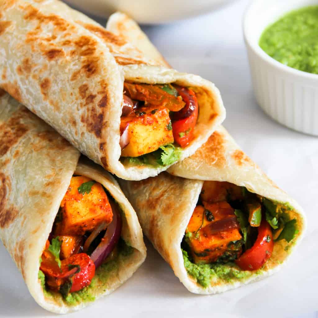 Easy 30-minute Paneer Kathi Rolls - Ministry of Curry