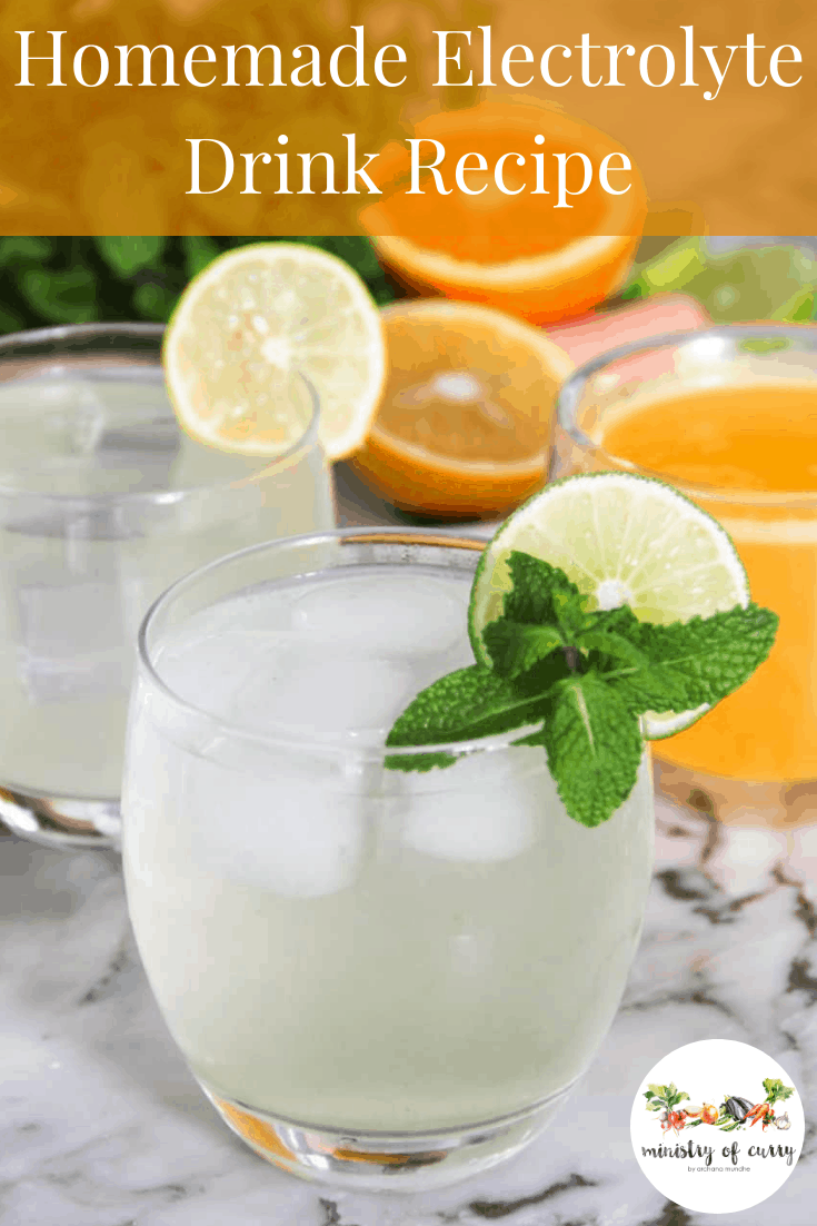 Homemade Electrolyte Drink With 3