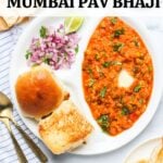 pinterest pin for pav bhaji instant pot recipe