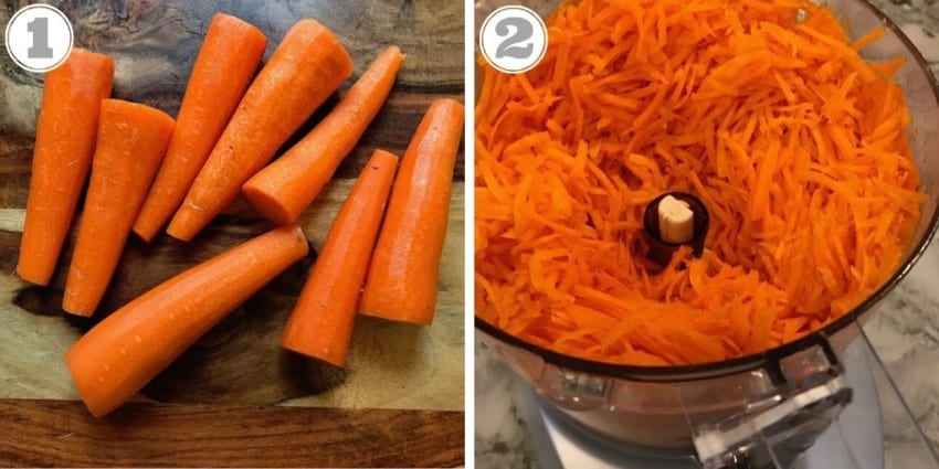 grating carrots using food processor 