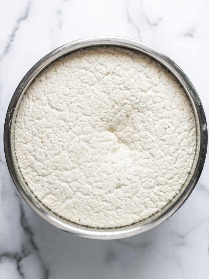 Idli batter in a pot