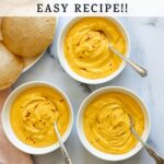 pinterest pin with mango shrikhand photo.