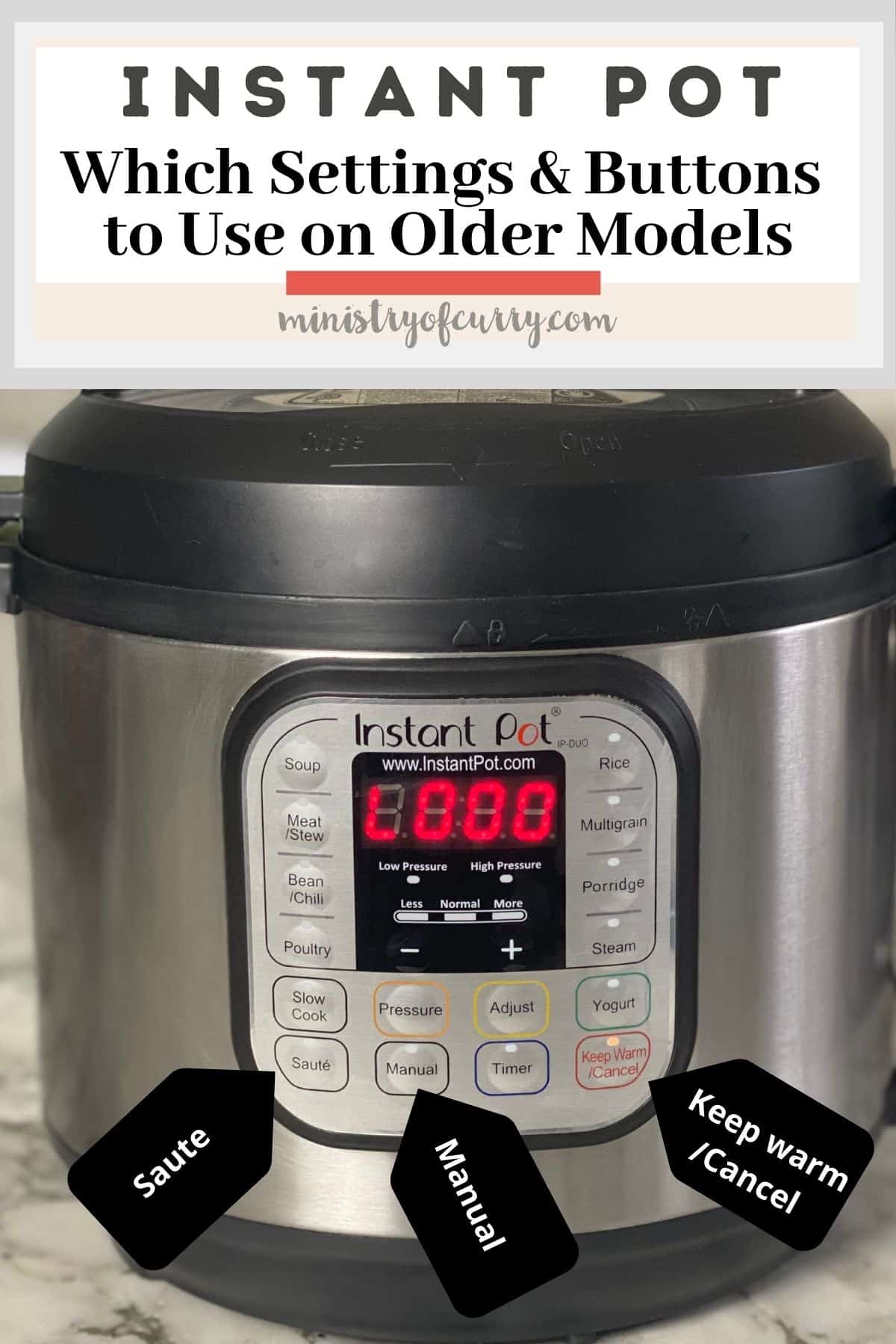 Which Instant Pot Settings & Buttons to Use Ministry of Curry