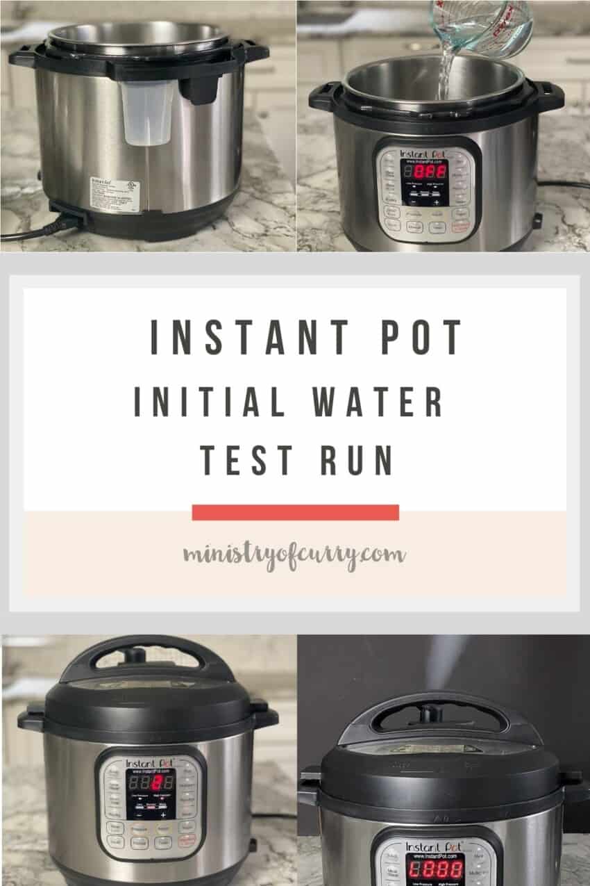 Instant Pot water test photo collage  