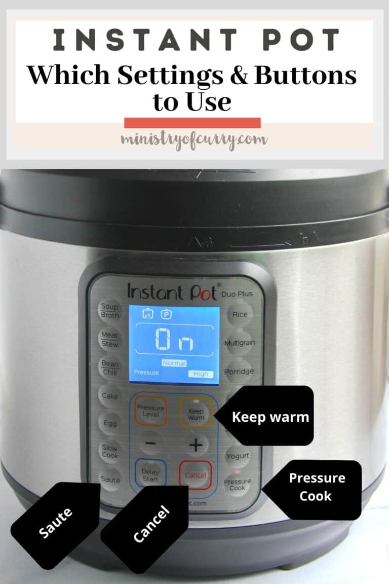 Which Instant Pot Settings & Buttons to Use Ministry of Curry