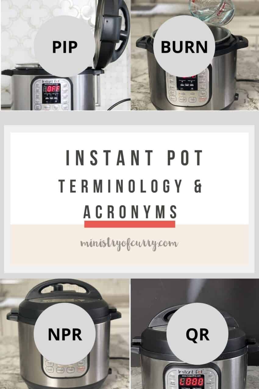 Instant Pot Vocabulary - Abbrevations & Terminology - Ministry of Curry