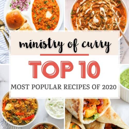 photo collage of top recipes from 2020