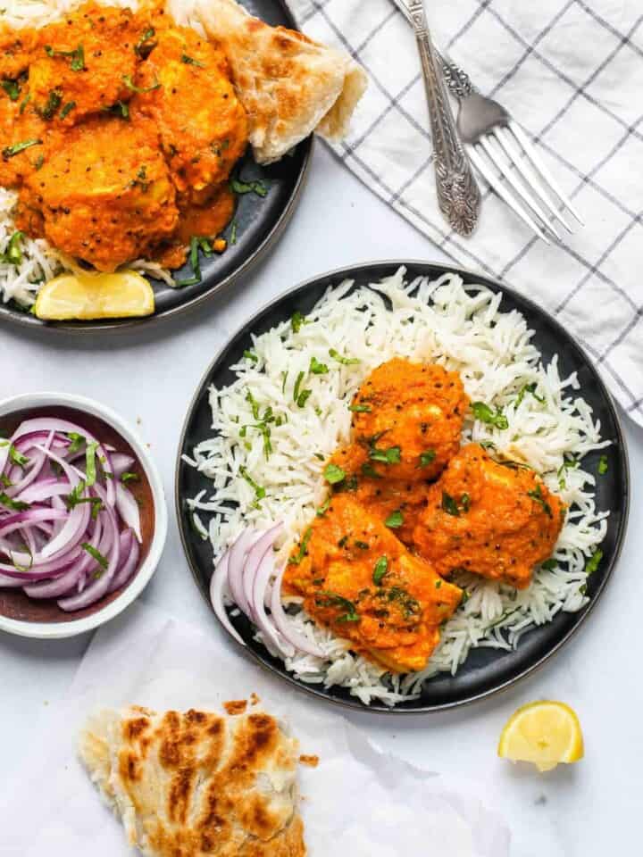 fish curry with rice