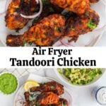 pinterest pin collage for tandoori chicken photos