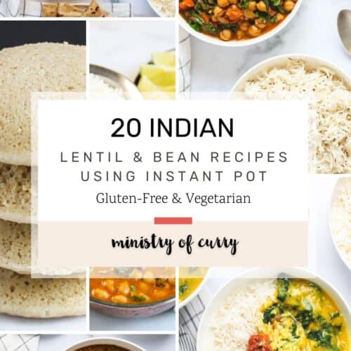 lentil and bean recipe collage