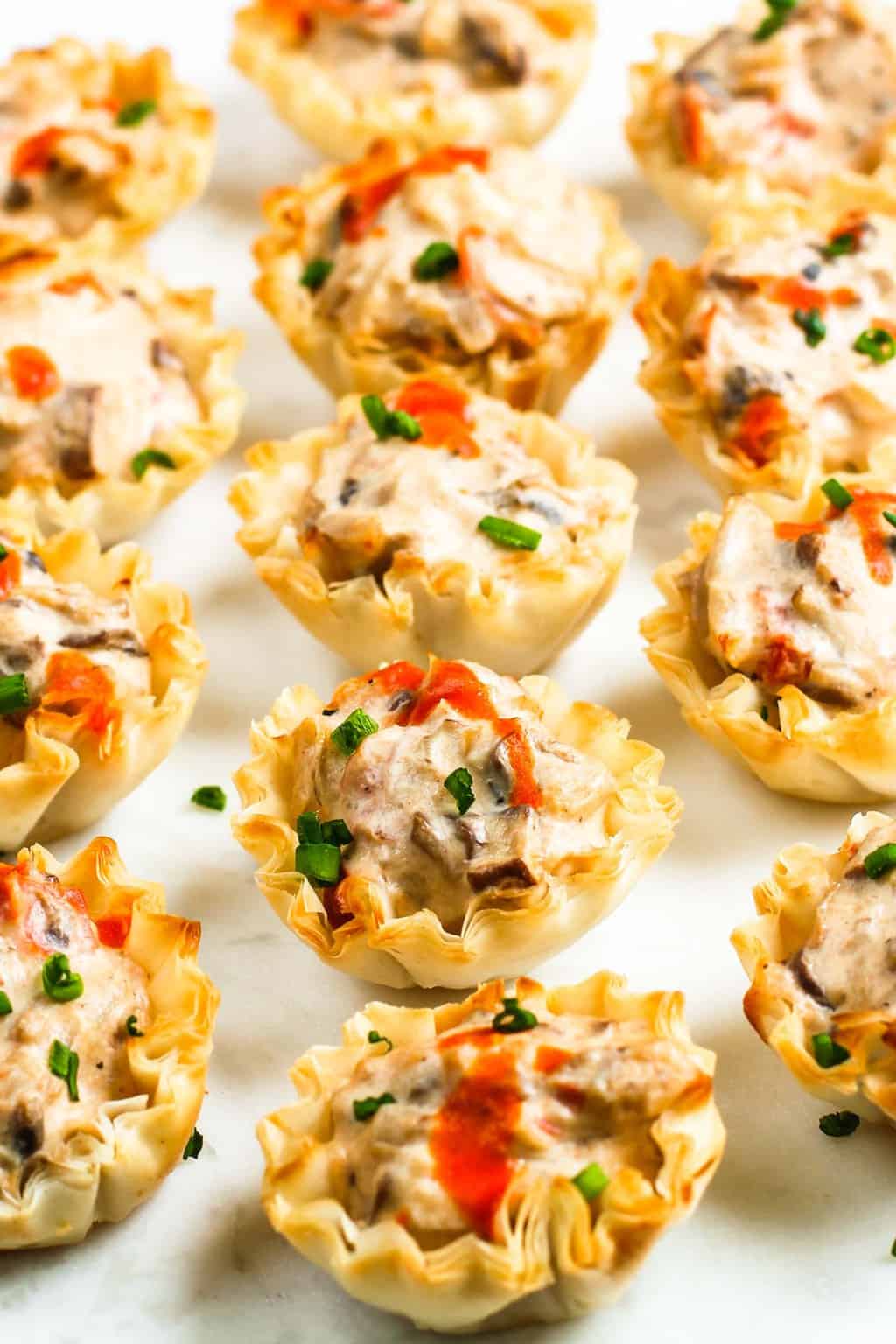 Creamy Mushroom tartlets