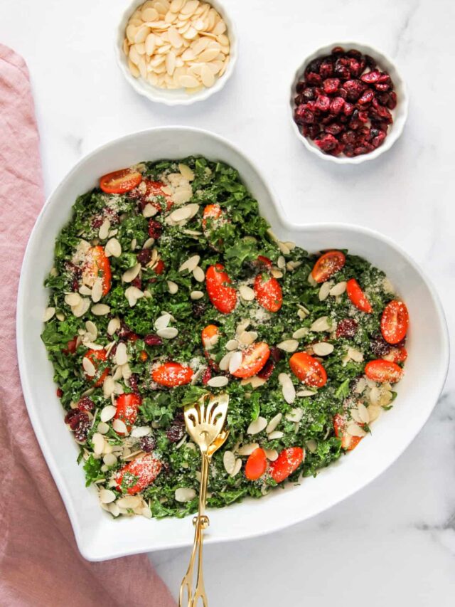 Kale Salad with Cranberries and Almonds Ministry of Curry