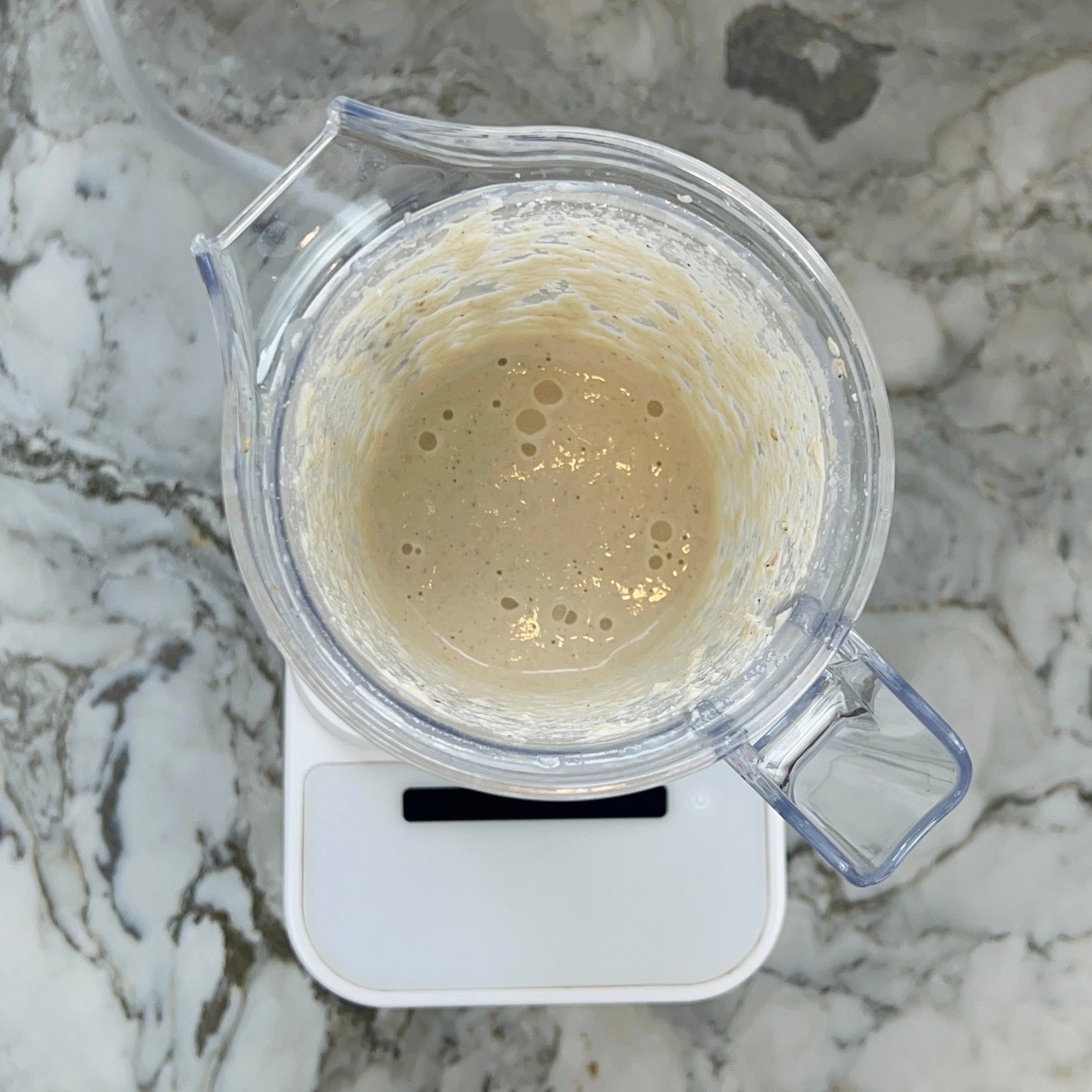 ground spice paste in a blender jar.