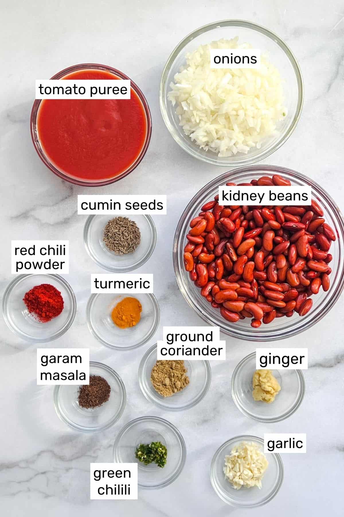 ingredients for rajma recipe