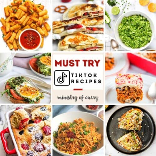 Collage of Tik Tok recipes