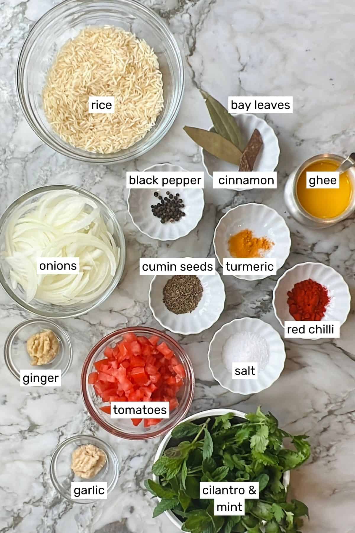ingredients for kheema pulao 