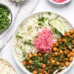 pinterest pin for chana saag