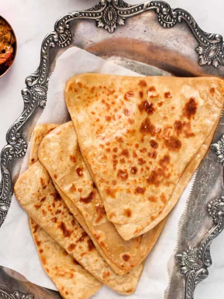 triangle parathas